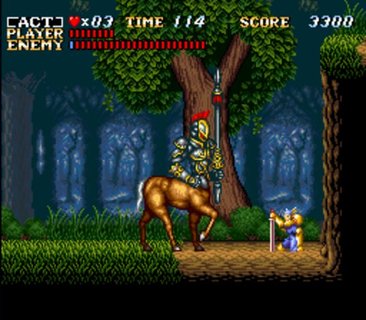 Actraiser Centaur Boss