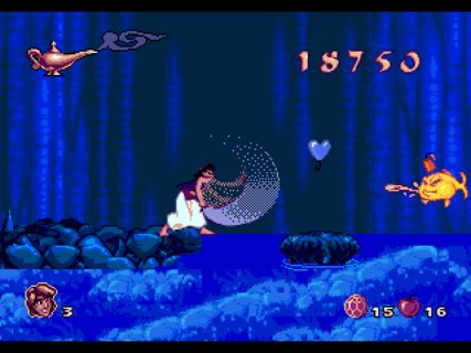 Aladdin Sword Swinging Fish Water Death