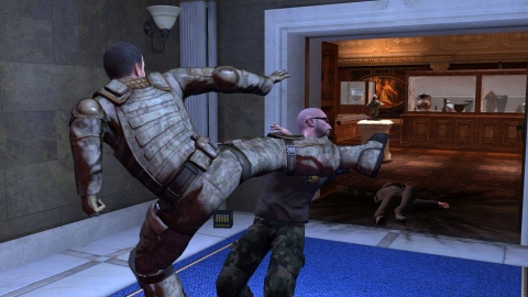 Alpha Protocol Michael Thorton Roundhouse Kick