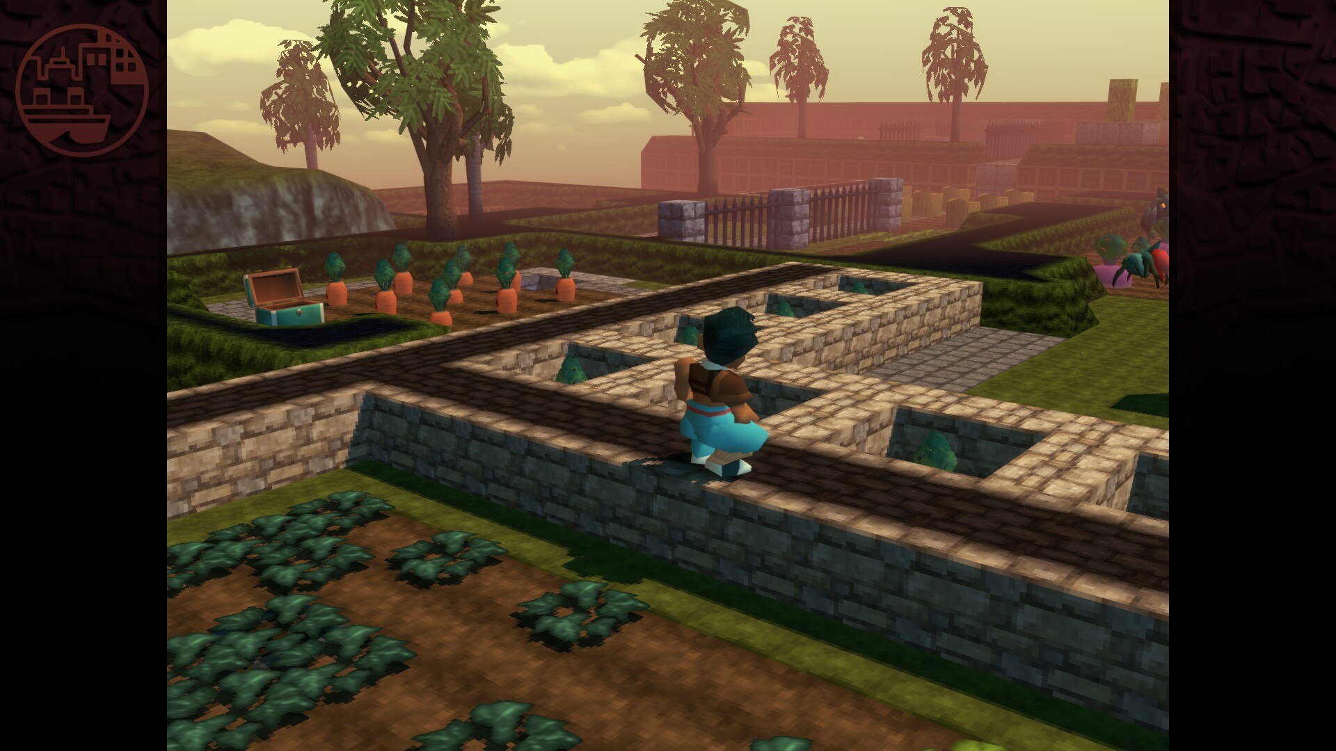 angeline era tetsuya praying meditating 3d isometric