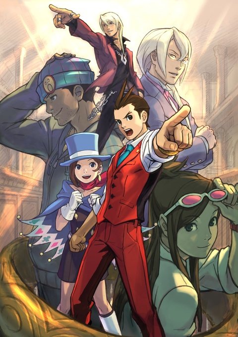 Apollo Justice Art Phoenix Wright Trucy Gavin Ema Skye