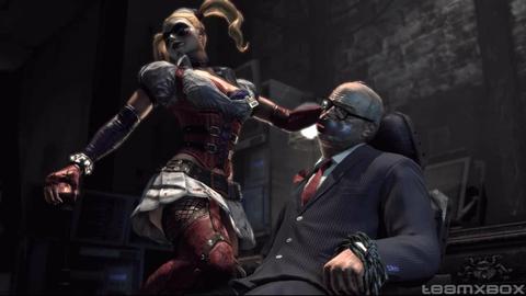 Batman Arkham Asylum Harley Quinn Warden Sharply