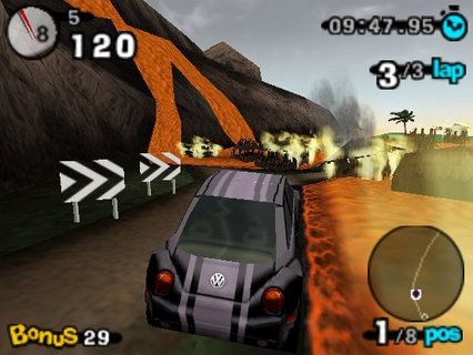 Beetle Adventure Racing Burning Village