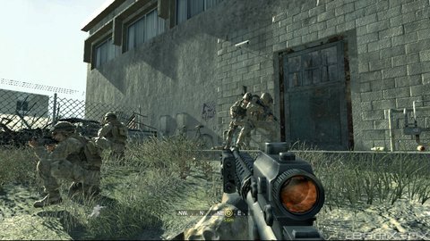 Call Of Duty 4 Marines Bust In Building