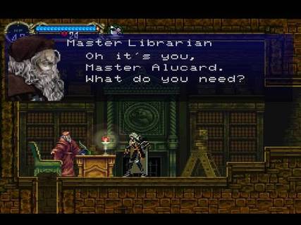 Castlevania Symphony Of The Night Alucard Librarian