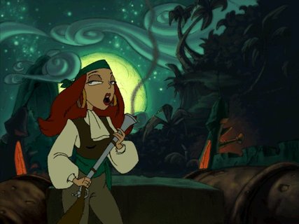 Curse Of Monkey Island Elaine Musket Smoke