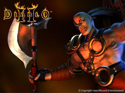 Diablo 2 Barbarian Official Art