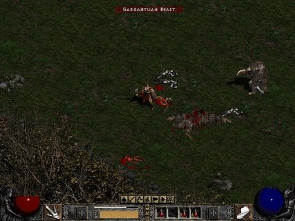 Diablo 2 Cold Plains Gargantuan Beast Bloody
