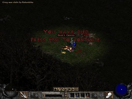 Diablo 2 You Are Dead Gregs Corpse
