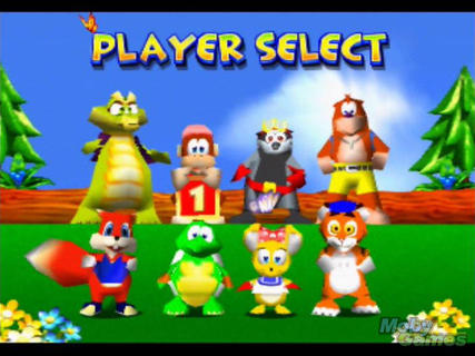 Diddy Kong Racing Character Select Conker