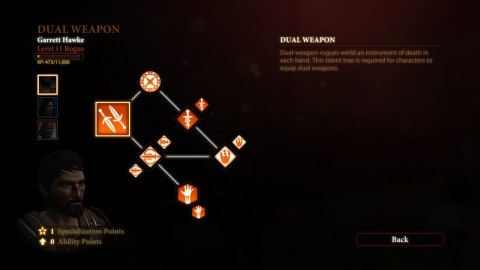 Dragon age 2 Rogue Dual Weapon Skill Tree