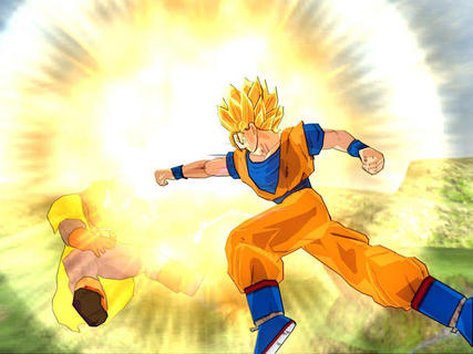Dragon Ball Z Budokai Super Saiyan Goku Punch