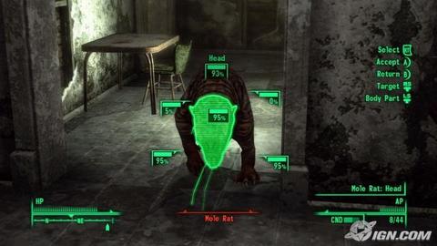 Fallout 3 Vats Mole Rat