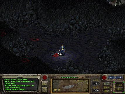 Fallout Vault 13 Cave More Dead Rats