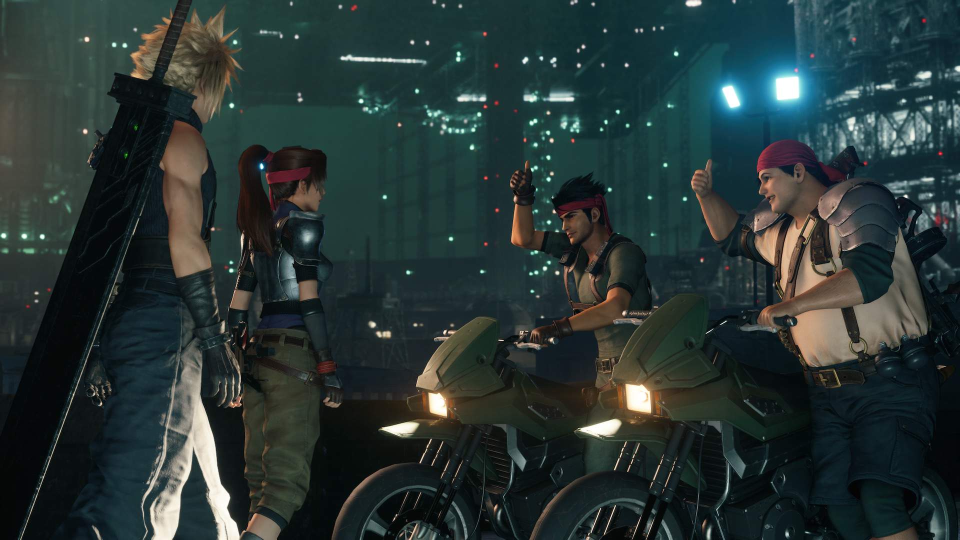 Final Fantasy 7 Remake Jessie Biggs Wedge Thumbs Up