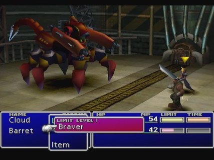 Final Fantasy 7 Cloud Barret Scorpion Limit Break