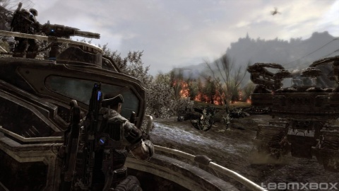 Gears of war 2 Marcus Riding Tank