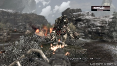 Gears of war 2 Turret Burmak Landown