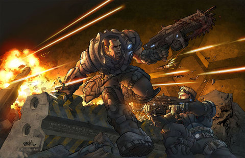 Gears Of War Art Dann Perez