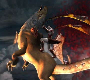 God Of War 2 Kratos Bloody Gryphon