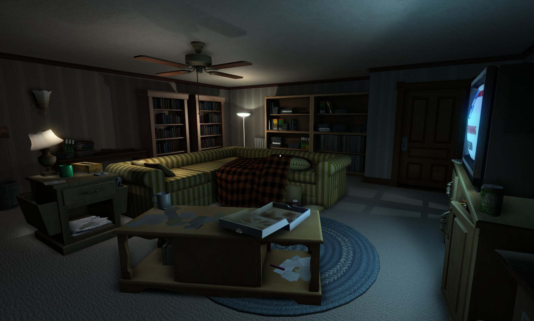 gone home spooky family living room tv glow gone home spooky family living room tv glow