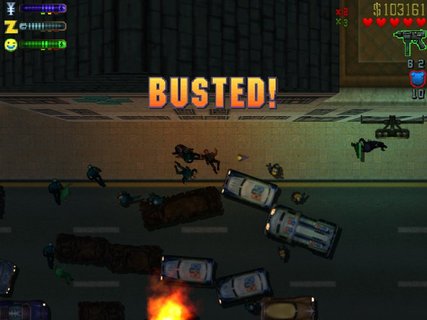 Grand Theft Auto 2 Busted Mayhem Cops