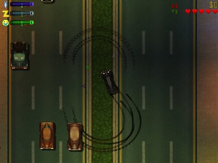 Grand Theft Auto 2 Figure Eight Tire Marks