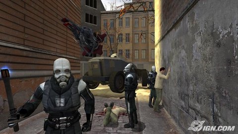 Half Life 2 Guards Interrogation Bloody