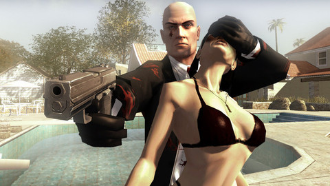 Hitman Blood Money Gun Girl Bikini