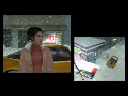 Indigo Prophecy Splitscreen Carla Taxi Snow