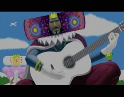 Katamari Damacy King Of All Cosmos Playing Guitar