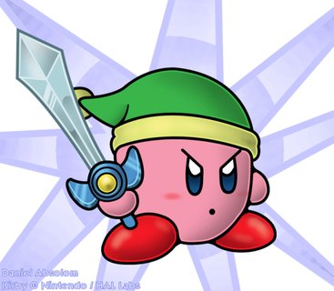 Kirby Super Star Art Daniel Absolom Sword