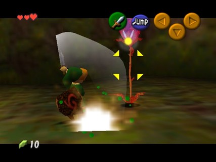 Legend Of Zelda Ocarina Of Time Link Deku Tree Fighting