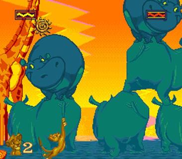 The Lion King Simba Hippo Tail Swinging Deadly Water