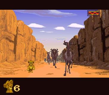 The Lion King Simba Wildebeest Stampede