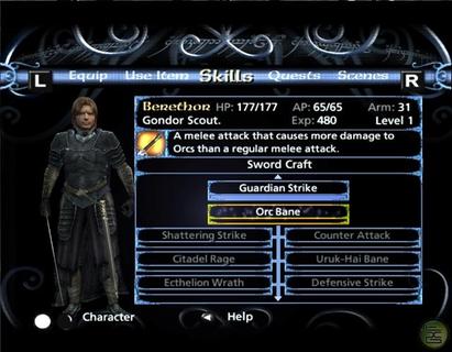 Lord Of The Rings Third Age Berethor Stats