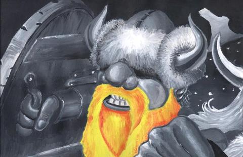 Lost Vikings Art David Dupuis Olaf