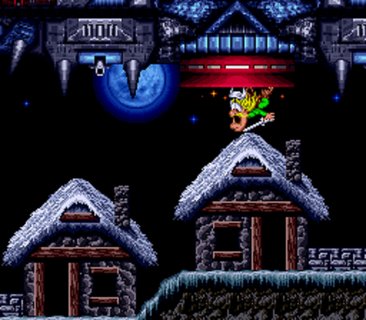 Lost Vikings Baleog Spaceship Village