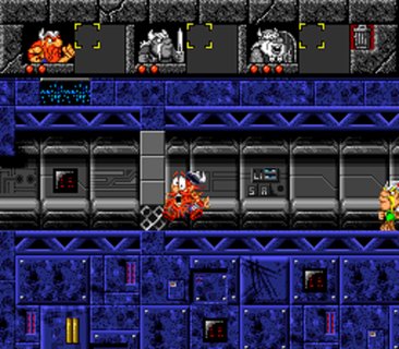 Lost Vikings Erik Running Hard Head