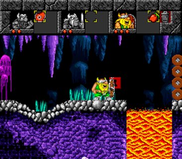 Lost Vikings Olaf Lava Cave