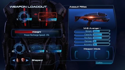 Mass Effect 3 Weapon Loadout Avenger