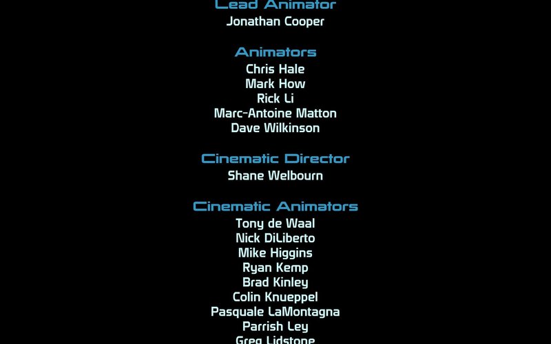 Mass Effect Credits