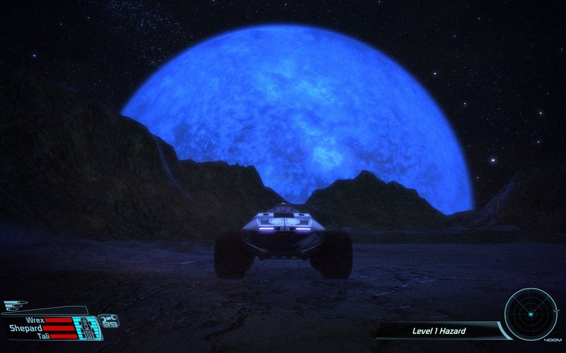 Mass Effect Giant Blue Sun Horizon