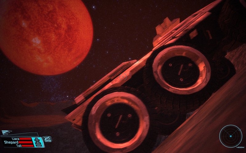 Mass Effect Mako Climb Red Sun