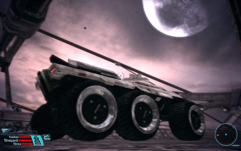 Mass Effect Mako Feros Highway Moon