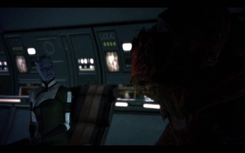 Mass Effect Normandy Wrex Liara