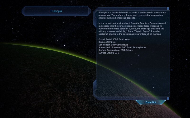 Mass Effect Prescyla Planet Information
