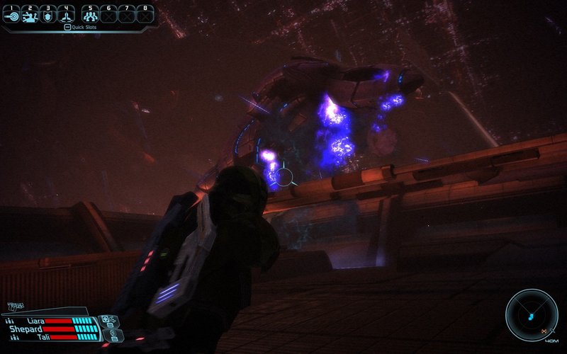 Mass Effect Shepard Citadel Tower Geth Dropship