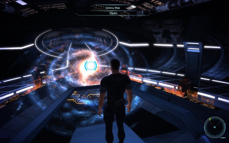 Mass Effect Shepard Normandy Galaxy Map