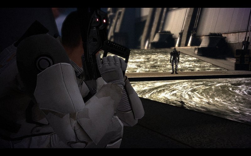 Mass Effect Shepard Saren Whirlpool